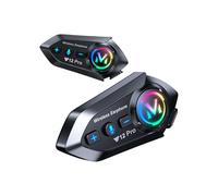 Interfono Bluetooth per casco da moto - Kit interfono per moto Bluetooth 5.4 Dual-Chip - 2x - Portata 500 m - IP56
