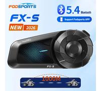 Interfono Bluetooth per Casco Moto Fodsports FX-S, 1000M, BT5.4, Supporto APP