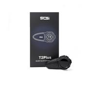 Interfono Bluetooth universale SCS T2-PLUS singolo - conversazione moto moto fino a 1000 mt - fino a 10 riders