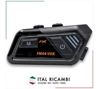 INTERFONO CASCO HELMET BLUETOOTH QUALCOMM INTEGRALE MODULARE JET DOPPIO MICROFON