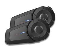Interfono casco moto bluetooth, MX1 auricolari moto casco per caschi da moto per 2 piloti ,portata 800m,CVC + DSP Funzione di Riduzione del Rumore, Assistente Vocale,IP67 Impermeabile,2 pezzi