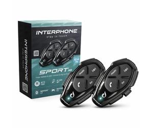 INTERFONO DA CASCO MOTO SPORT HD CON AURICOLARI HIFI 40MM DOPPIO CANALE