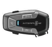 INTERPHONE U-COM 6R Singolo, Interfono Moto per comunicazione pilota-pilota, moto-moto e passeggero fino a 1km, Interfono casco Bluetooth 5.1 per GPS e chiamate, Autonomia 15h e impermeabile IP67