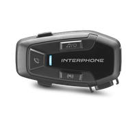 INTERPHONE U-COM 7R Singolo, Interfono moto di gruppo per 4 utenti e fino a 1km, Interfono casco Bluetooth 5.1 per GPS e chiamate, Rimovibile e per tutti i caschi, autonomia 15h e impermeabile IP67