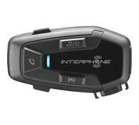 INTERPHONE U-COM 7R Singolo, Interfono moto di gruppo per 4 utenti e fino a 1km, Interfono casco Bluetooth 5.1 per GPS e chiamate, Rimovibile e per tutti i caschi, autonomia 15h e impermeabile IP67