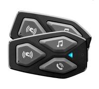 INTERPHONE COM3 - Doppio - Interfono Auricolare Moto Bluetooth 5.1 da Casco Moto, Auricolari 32mm, Uso Moto Moto, Distanza 500Mt, Autonomia 10 Ore, Musica, GPS, Impermeabile IP67, Universale