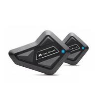 Midland - Interfono Moto Bluetooth ECE2206 Coppia Nuovo BT Mini Twin, Auricolari Casco Moto 4 Persone Waterproof, Portata 500m, Autonomia 8H, Cancellazione Rumore, Music Share, Compatibile TFT