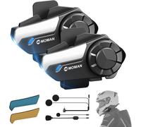 Interfono Moto Coppia, H2S Auricolare Casco Moto 1000M Sistema Di Comunicazione