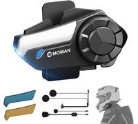 Interfono Moto Singolo, H2S Auricolare Casco Moto 1000M Sistema Di Comunicazione