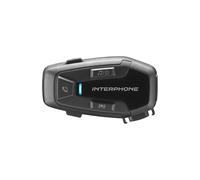 INTERPHONE U-COM 7R Singolo, Interfono moto di gruppo per 4 utenti e fino a 1km, Interfono casco Bluetooth 5.1 per GPS e chiamate, Rimovibile e per tutti i caschi, autonomia 15h e impermeabile IP67