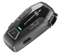 INTERPHONE U-COM 7R Singolo, Interfono moto di gruppo per 4 utenti e fino a 1km, Interfono casco Bluetooth 5.1 per GPS e chiamate, Rimovibile e per tutti i caschi, autonomia 15h e impermeabile IP67