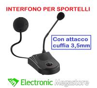 INTERFONO VIA CAVO PER RECEPTIONS E SPORTELLI DI VENDITA