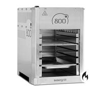 intergrill Barbecue a gas da 800°, 3,3 kW, 12,6 kg, griglia da campeggio ad alte prestazioni, in acciaio inox, con griglia a gas, accensione piezoelettrica
