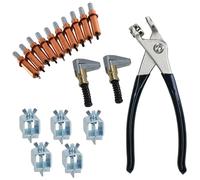 Intergrips Morsetti per Saldatura Fissaggi in Lamiera 5pz con Rivetti Tempora...