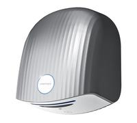 interhasa! Asciugabani Automatico con sensore a infrarossi, per Bagno a casa, Extra Silenzioso, Silenzioso, 40 Db, a Parete, con Copertura compatta in ABS 1200 W (Argento)