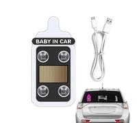 Interior Car Lights,12x6cm Solar Powered Strong Suction | Automatic Car LED Lights Solar Lamp,for Outdoor Truck Van Sedan SUV Automotive Vehicle Window Glass Travel Road Trip Daily