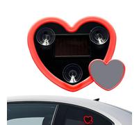 Interior carlights- Solar Heart Shaped carWindow Lamp - Neon Lights|Effortless for Triangle Window Decor Automotive Interior Truck Night, These LED lightsFor carUtilize Advanced Solar Charging