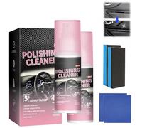 Interior Cleaner and Protectant, 2025 New Polishing Cleaner Car Interior Spray, Car Polishing Cleaners - Protects Vinyl, Plastic, Rubber, Enhances Shine and Prevent Bad Weather (2Pcs)