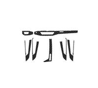 Interior Decorative Per A4 Per A5 B9 FY 2016-2020 Car Interior Pellicola In Fibra Di Carbonio 5D PET Center Console Anti Scratch Resist Film Accessori Refit Interno(With hole,Left steering wheel)