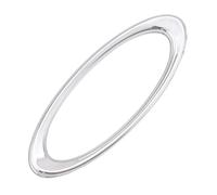 Interior Decorative Per Ford Per Focus 2 Per Fiesta Per Ecosport Auto ABS Adesivo Cromato Per Volante Auto Anello Decorativo(Silver)