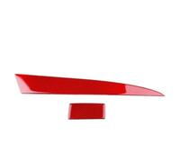 Interior Decorative Per Mazda 3 2010 2011 2012 2013 Reale Morbida Fibra Di Carbonio Co-pilota Cruscotto Supporto Trim Copertura Interna Adesivo Interno(For RHD Red Carbon)