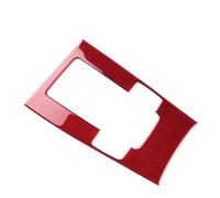Interior Decorative Per Mazda 3 Per Axela 2019 2020-2025 Manuale Automatico Auto Gear Shift Pannello Di Rivestimento Reale Morbido Adesivo In Fibra Di Carbonio Interno(Manual LHD RHD Red)
