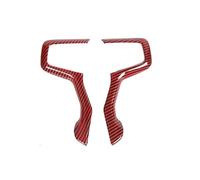Interior Decorative Per Tahoe 2021 E Successivi Per Suburban 2020 E Successivi Per Chevrolet Per Silverado 2019 Successivi Copertura Volante Interno(A red carbon)