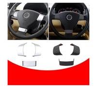 Interior Decorative Per VW Per Passat B6 Per Jetta Per Golf 5 MK5 Per Tiguan 2007-2011 Accessorio Coprivolante Auto Coprivolante Protettivo(ABS silver)