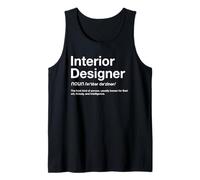 Interior Designer Sostantivo Decoratore Specialista di Design per la casa Canotta