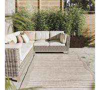Interiyou Tappeto da esterno Florenz - 160x230 cm Beige - Resistente ai UV per esterni: balcone, terrazza, giardino o cucina - Piatto