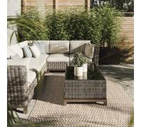 Interiyou Tappeto da esterno resistente alle intemperie Kano - 300x400 cm Crema/Beige - Motivo geometrico - Solido ai raggi UV per esterni: balcone, terrazza, giardino o cucina - Tessuto piatto