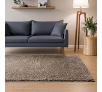 Interiyou Tappeto salotto a pelo alto Sofia - 160x230 cm Talpa - Soffice e monocromatico - Lavabile e antiscivolo - Lungo morbido
