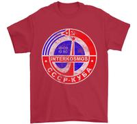 Interkosmos Cccp Soviet Space Ussr Logo Uomo T-Shirt 100% Cotone