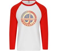 Interkosmos Logo Cccp Soviet Spazio USSR Uomo L/S Baseball T-Shirt