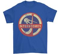 INTERKOSMOS Sputnik Soviet Space USSR CCCP Uomo T-Shirt 100% Cotone