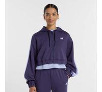 New Balance Interlock Full Zip Donna - Top da pista Viola - Taglia XS - Pelle Purple XS