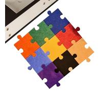 Interlocking Floor Mats, 12-Piece Play Mat Set, Non-Slip Rainbow Foam Tiles, Soft Cushioned Surfaces, Colorful Puzzle Mats for Nursery, Playroom, or Daycare Center, 11.38x7.99x0.35 inches