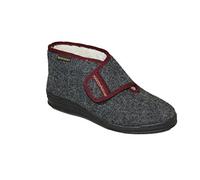 Intermax , pantofole da dann in feltro cin chisura e imbottitura in lana vergine, cavigliaalta, colore anatracite, nero 36 EU