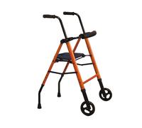 Intermed Deambulatore Rollator Pieghevole Londra Top Girello con seduta Arancion