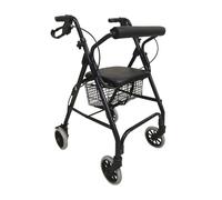 Intermed Deambulatore Rollator Pieghevole Mini Montreal Girello con freni Nero
