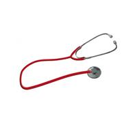 Intermed FONENDOSCOPIO PER ADULTO IN ALLUMINIO TESTA PIATTA DIAMETRO 47 MM SINGOLO TUBO LUNGHEZZA 60 CM COLORE ROSSO