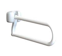 Intermed Maniglione Ribaltabile LUX bagno e wc In Acciaio Bianco Bianco