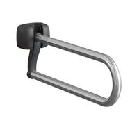 Intermed Maniglione Ribaltabile LUX bagno e wc In Acciaio spazzolato Grigio