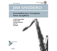 Intermediate jazz conception for tenor sax saxophone +cd