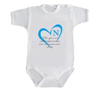 Intermezzo Body Neonato Logo Napoli Bimbo Bimba Bebè Campione Campioni d'Italia Napoletano Cotone Unisex Manica Corta Sport Tifoso Vesuvio Partenopeo Scudetto Squadra (Inno Bianco, 3 mesi)