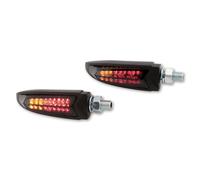 HIGHSIDER LED posteriore, luce del freno, segnale di svolta unità ARC, nero, nero