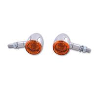 HIGHSIDER Smart Bullet Lampadina Indicatore Corpo Cromato / Lente Arancione (coppia), anteriore e posteriore, giallo