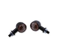 HIGHSIDER Smart Arizona Bulb Mini Indicatore Corpo Nero / Lente Arancione (Coppia), Anteriore e Posteriore, giallo