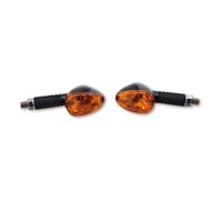 HIGHSIDER Corpo indicatore lampadina Smart Little Duke nero / lente arancione (coppia), anteriore e posteriore, nero