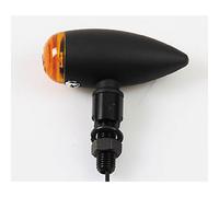HIGHSIDER Corpo indicatore lampadina Smart Micro-Bullet nero / lente arancione (coppia), anteriore e posteriore, giallo